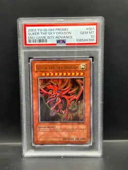 Yugioh PSA 10 GEM Slifer the Sky Dragon GBI-001 Ultra Rare GBA Promo 2003 S#4388 - Image 1