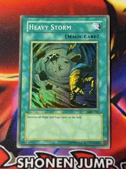 YuGiOh Heavy Storm MRD-142 Super Rare Unlimited Max Faded Misprint Ink Error LP - Image 1