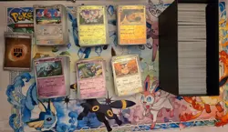Assorted Pokemon Holographic Cards Holos Reverse Holos 1000 NM/LP Bulk Lot - Image 1
