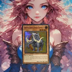 Yugioh - Crystal Beast Amber Mammoth - BLCR-EN051 - Ultra Rare - 1st Ed - NM - Image 1