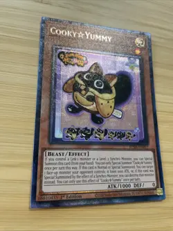 Yugioh! 1x Cooky☆Yummy JUSH-EN017 Collector's Rare 1st Ed NM - Image 2