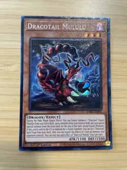 Yugioh! 1x Dracotail Mululu JUSH-EN005 Collector's Rare 1st Ed NM - Image 1
