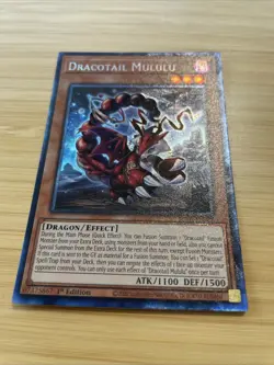 Yugioh! 1x Dracotail Mululu JUSH-EN005 Collector's Rare 1st Ed NM - Image 3