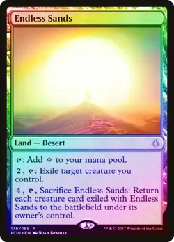 Endless Sands FOIL Hour of Devastation PLD Land Rare MAGIC MTG CARD ABUGames - Image 1