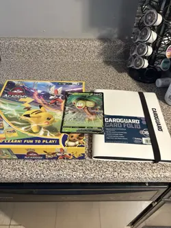 Pokemon TCG TRADING CARD GAME BATTLE ACADEMY With Binder Of Around 200 Cards - Image 1