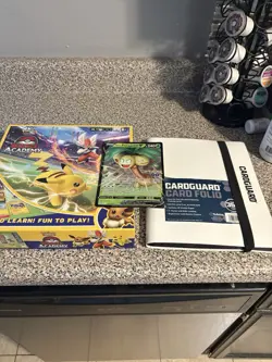 Pokemon TCG TRADING CARD GAME BATTLE ACADEMY With Binder Of Around 200 Cards - Image 2