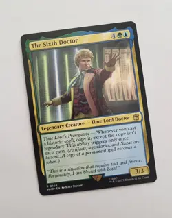 MTG The Sixth Doctor 0159 Doctor WHO Rare 2023 Dr Magic Gathering 2023 Card TCG - Image 1