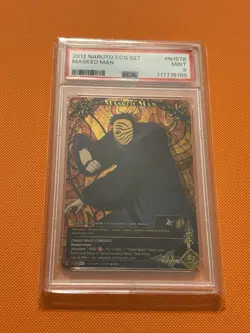 Naruto TCG CCG Masked Man Super Rare Foil Card English, Near Mint, Set 27 - Image 1