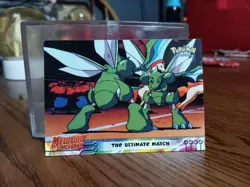 THE ULTIMATE MATCH #34 - TOPPS BLACK Logo - MEWTWO STRIKES BACK POKEMON CARD NM - Image 1