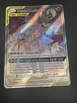 Pokemon Solgaleo & Lunala GX (Full Art) 216/236 Sm-Cosmic Eclipse Holo Card - Image 1
