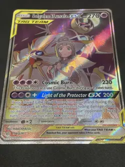 Pokemon Solgaleo & Lunala GX (Full Art) 216/236 Sm-Cosmic Eclipse Holo Card - Image 2