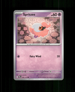 2025 Prismatic Evolutions Spritzee Pokemon Card #038/131 Basic TCG PACK FRESH - Image 1