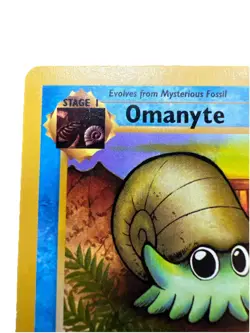 Omanyte 52/62 - Vintage 1999 Fossil Set Near Mint Authentic Pokemon Card - Image 3