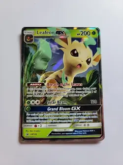 Leafeon GX SM146 Full Art Holo Black Star Promo Sun & Moon Pokemon Card - NM - Image 1