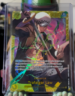 Trafalgar Law OP10-119 SEC English One Piece TCG Card Royal Blood NM - Image 1