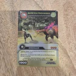 DKDS 031/100 Spectral Armor Shantungosaurus Dinosaur King Foil Trading Card - Image 1