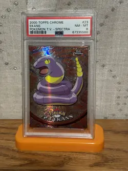 2000 Topps Chrome Spectra Ekans #23 PSA 8 Pokemon T.V. - Image 1