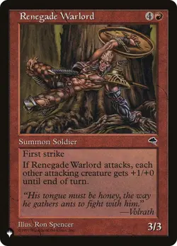 Renegade Warlord - 197 / English / Near Mint MTG - Image 1