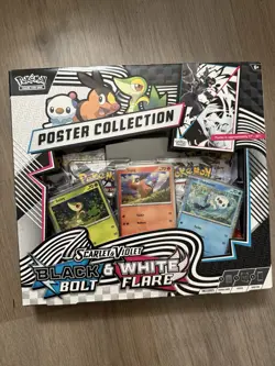 Pokemon Scarlet & Violet Black Bolt White Flare Poster Collection - Image 1