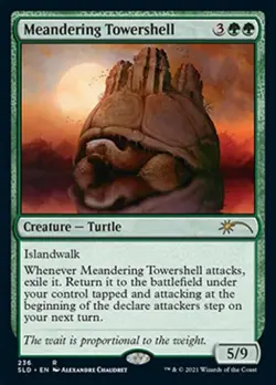 Meandering Towershell -Foil Light Play MTG Secret Lair - Image 1