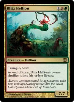 Blitz Hellion -Foil Light Play MTG Alara Reborn - Image 1