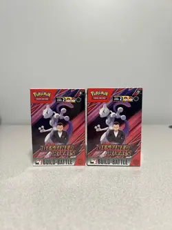 Pokemon Destined Rivals Build and Battle SEALED LOT x2 - Image 1