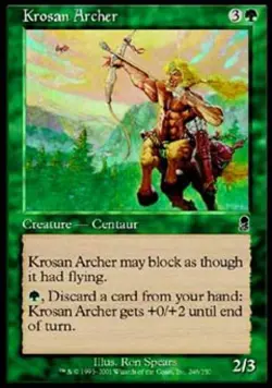 Krosan Archer -Foil Light Play MTG Odyssey - Image 1