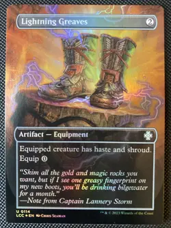 English - MTG Lightning Greaves - FOIL, Commander: Lost Caverns Of Ixalan (0114) - Image 1