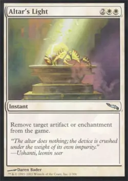 Altar's Light -Foil Light Play MTG Mirrodin - Image 1