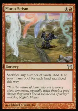 Mana Seism -Foil Light Play MTG Champions of Kamigawa - Image 1