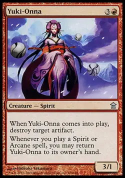 Yuki-Onna -Foil Light Play MTG Saviors of Kamigawa - Image 1