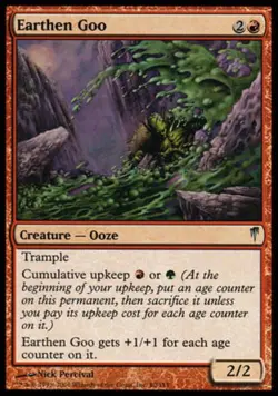 Earthen Goo -Foil Light Play MTG Coldsnap - Image 1