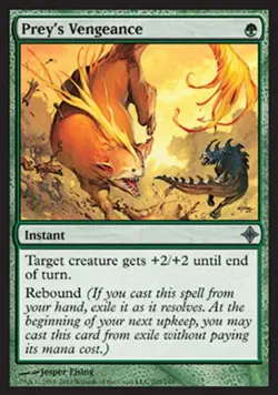 Prey's Vengeance -Foil Light Play MTG Rise of the Eldrazi - Image 1