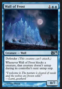 Wall of Frost -Foil Light Play MTG Magic 2011 Core Set - Image 1