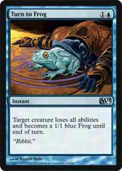 Turn to Frog -Foil Light Play MTG Magic 2012 Core Set - Image 1