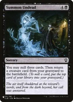 Summon Undead - 151/361 / English / Near Mint MTG - Image 1