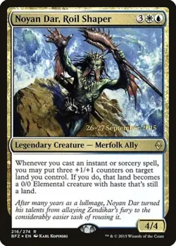 Noyan Dar, Roil Shaper -Foil Light Play MTG Promos: Prerelease Cards - Image 1