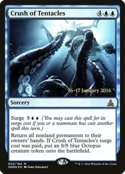 Crush of Tentacles -Foil Light Play MTG Promos: Prerelease Cards - Image 1