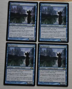 MTG Lot 4x Realmwright Rare Blue Vedalken Wizard Creature - Image 2