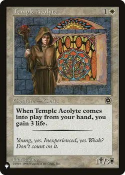Temple Acolyte - LIST / English / Near Mint MTG - Image 1