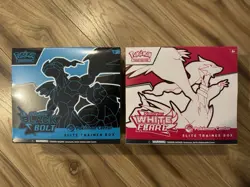 Pokemon Center Black Bolt & White Flare ETB Elite Trainer Box Set Sealed In-Hand - Image 1