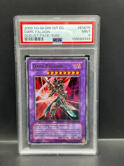 Yugioh PSA 9 MINT Dark Paladin DPYG-EN016 Ultra Rare 1st Edition 2009 S#4344 - Image 1