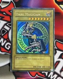 YuGiOh Dark Magician SDY-006 Mid-Faded Misprint Ink Error Ultra Rare MP - Image 1