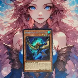 Yugioh - Advanced Crystal Beast Cobalt Eagle - BLCR-EN015 - SCR - 1st Ed - NM - Image 1