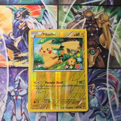 Pikachu 27/111 Common XY Furious Fists Reverse Holo Pokemon Card M-NM! - Image 1