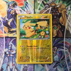 Pikachu 27/111 Common XY Furious Fists Reverse Holo Pokemon Card M-NM! - Image 2