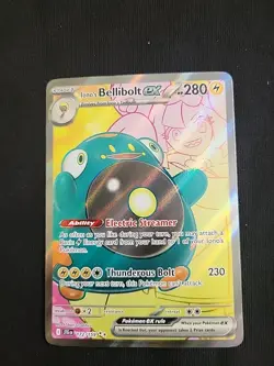 Iono's Bellibolt EX 172/159 Ultra Rare Full Art Holo Card Sv09: Journey Together - Image 1