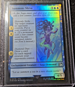 Summon: Shiva MTG Final Fantasy NM Uncommon U 0078 FFX Enchantment Card FOIL - Image 1
