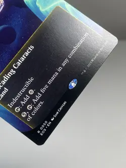 2025 Magic The Gathering EOE Cascading Cataracts Borderless Non-foil Land Card - Image 3