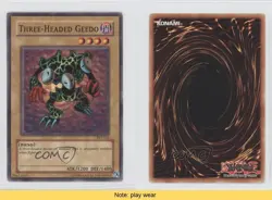 Three-Headed Geedo Unlimited YuGiOh Pharaoh's Servant #PSV-002 2002 READ 1a1 - Image 3